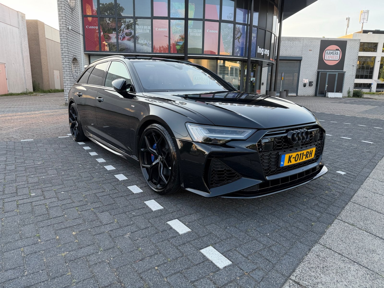 Audi A6 2020 Zwart S-line RS6 pakket stage 1 390PK!!!, Automaat, Zwart, Stationwagon, Particulier