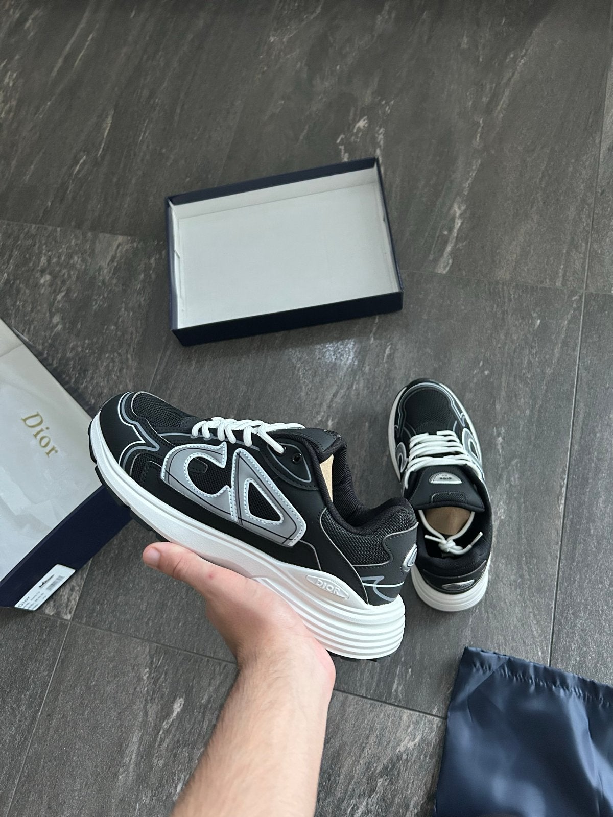 Dior B30 Sneakers Maat 42 Nieuw, Kleding | Heren, Verzenden, Zwart, Nieuw, Sneakers of Gympen