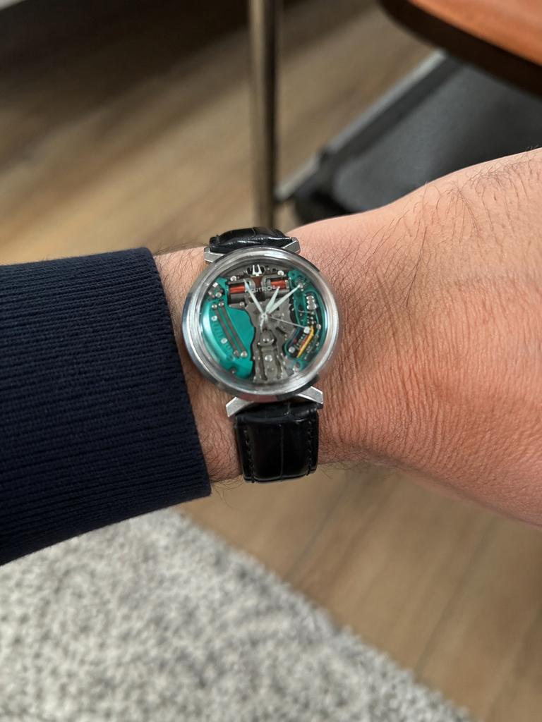 Bulova Accutron Spaceview, Sieraden, Tassen en Uiterlijk, Horloges | Heren, Ophalen of Verzenden, Zo goed als nieuw, Staal, Overige merken