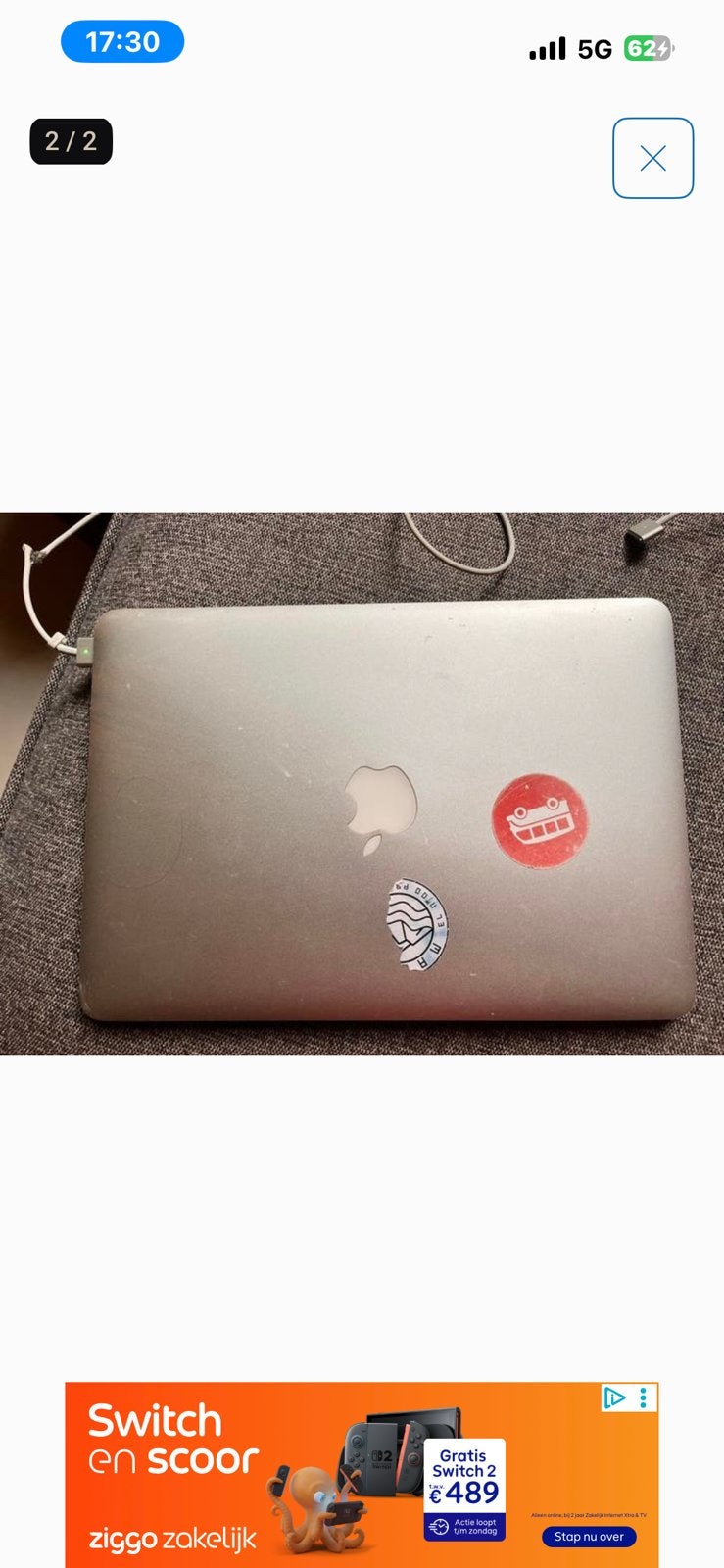 Macbook pro 2016, Computers en Software, Windows Laptops, Ophalen of Verzenden, Zo goed als nieuw