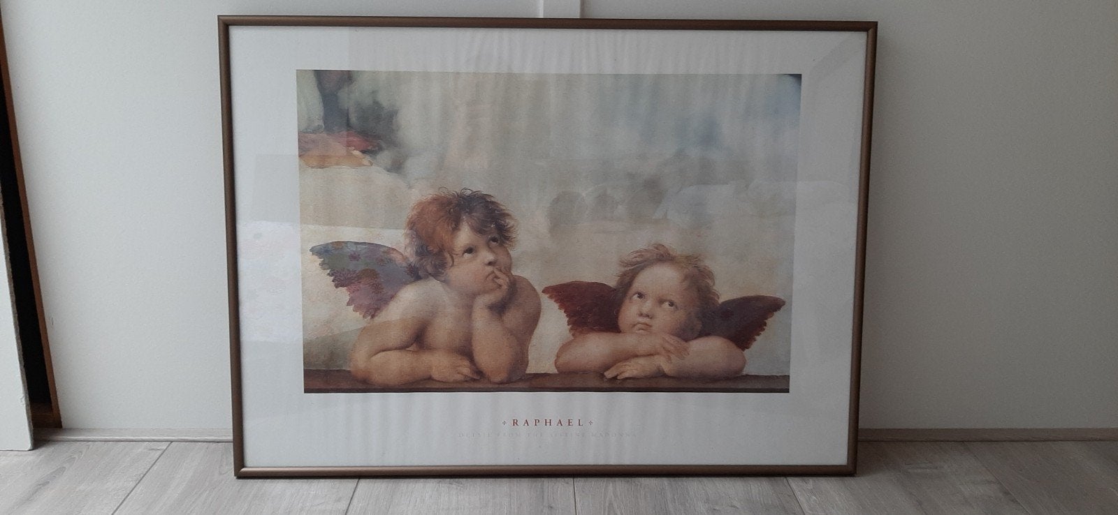 Engeltjes Raphael, Rafaël, Wissellijst bronskleur, Ophalen, Zo goed als nieuw