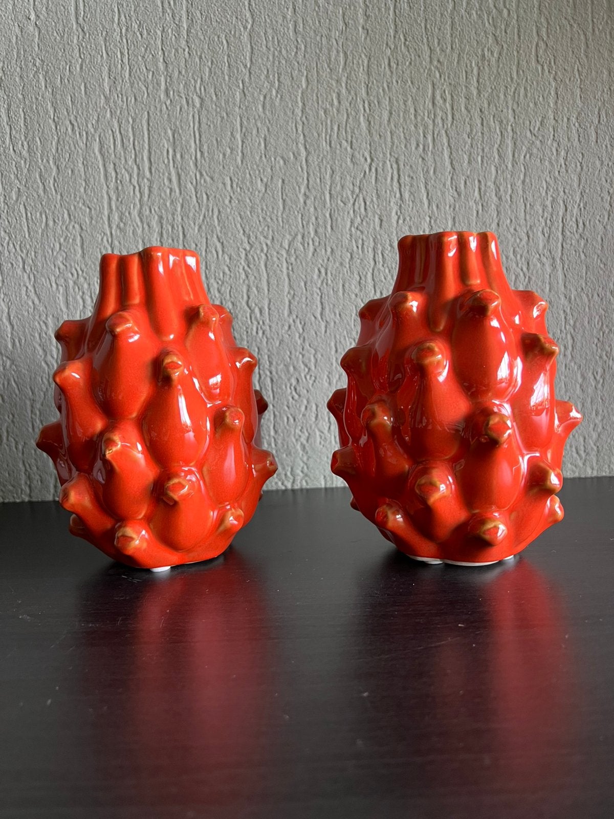 Light & Living oranje vaas met reliëf setprijs (16,5 cm), Ophalen of Verzenden, Nieuw, Oranje, 16 cm