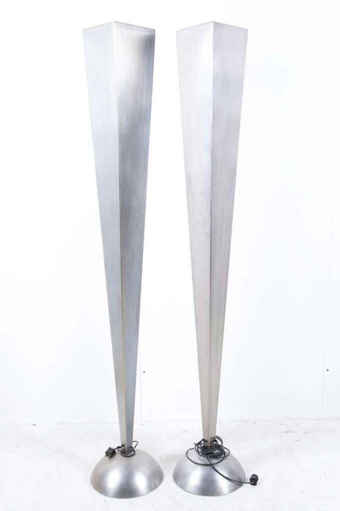 Echte Eyecatcher -Design RVS vloerlampen Van €1295 voor €395, Ophalen, Modern design, 200 cm of meer, Zo goed als nieuw
