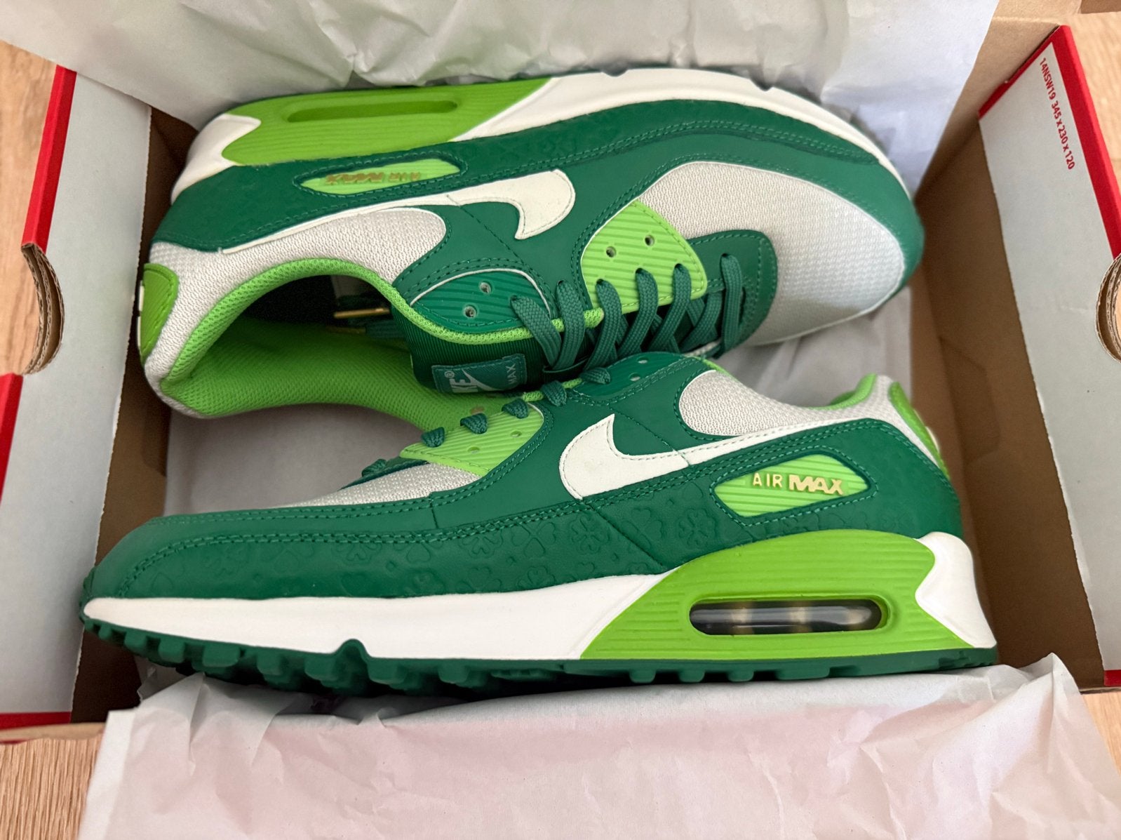 Nike Air Max 90 St. Patrick's Day Sneakers maat 45, Ophalen of Verzenden, Nieuw, Overige kleuren, Sneakers of Gympen