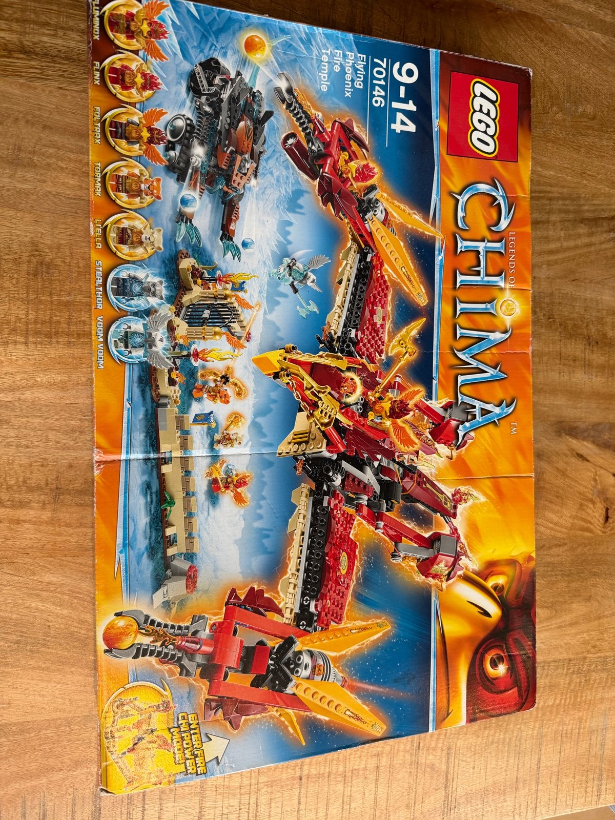 Lego Chima 70146 Flying Phoenix Fire Temple (met doos), Gebruikt, Lego, Ophalen of Verzenden, Inclusief doos
