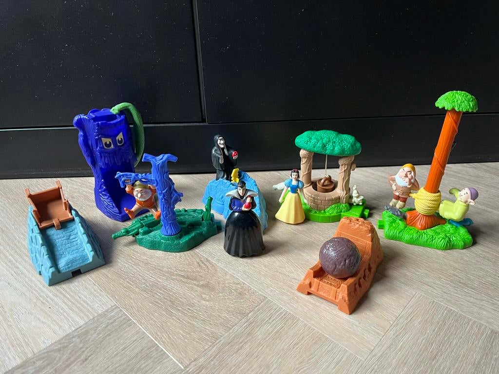 Vintage Sneeuwwitje Happy Meal Speelgoed Set, Ophalen of Verzenden, Zo goed als nieuw