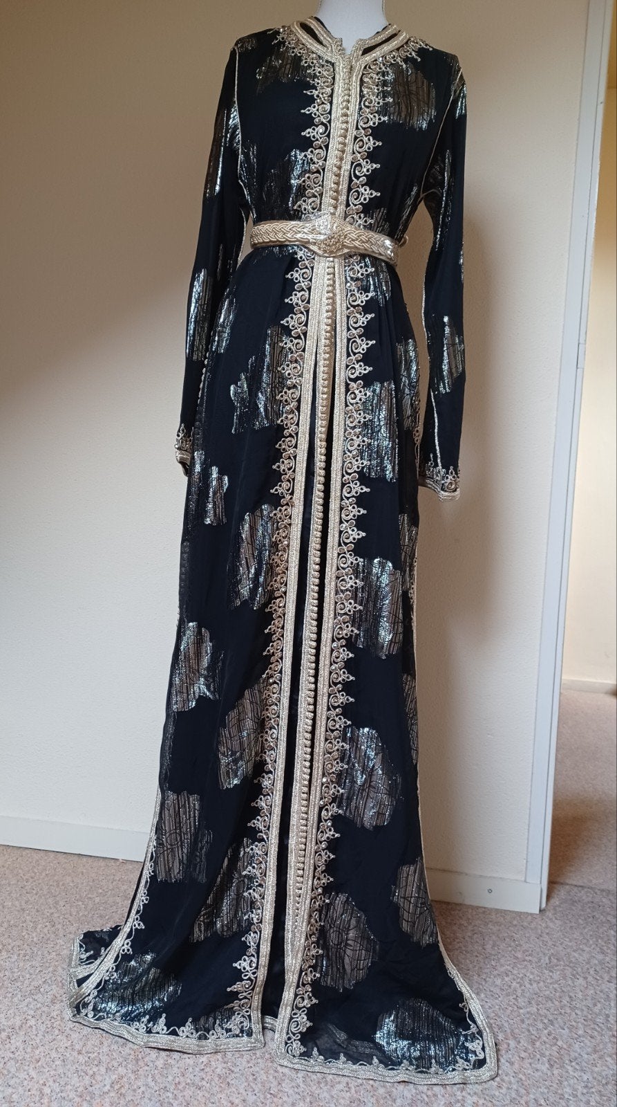 te koop marokkaanse jurk takchita tekshita tekchita takshita, Ophalen of Verzenden, Zo goed als nieuw, Zwart, Overige typen