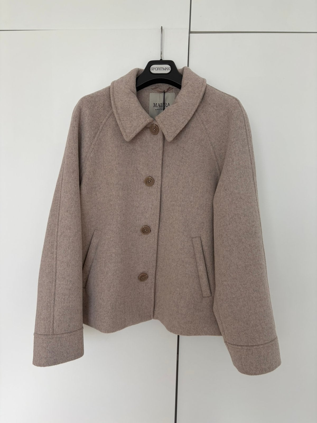 Claudia Strater wollen jas maat 42 nieuw, Ophalen of Verzenden, Nieuw, Maat 42/44 (L), Beige