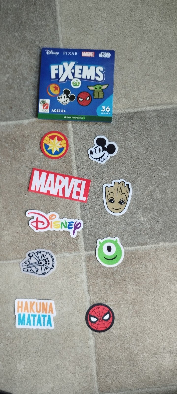 Disney Pixar Marvel Star Wars Fix-ems Stickers, Ophalen of Verzenden, Nieuw