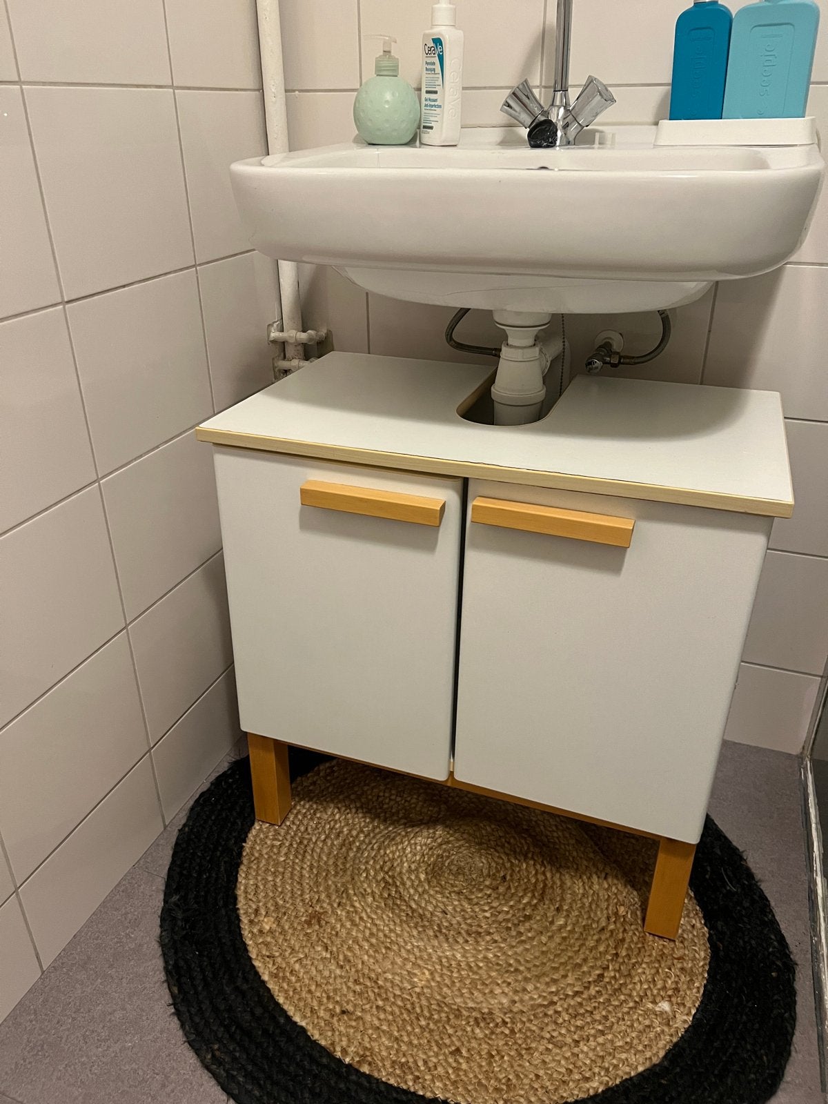 Wastafelonderkast met 2 deuren, Gebruikt, Minder dan 100 cm, Wastafelkast, 25 tot 50 cm