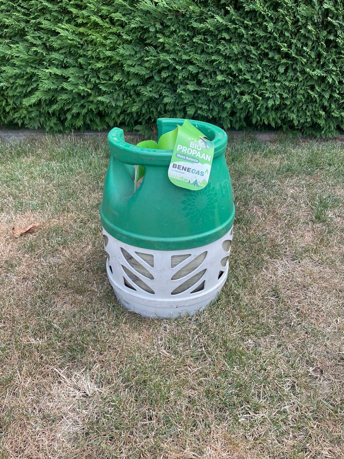 Benegas Bio Propaan Gasfles 5 kg nog 1/2 vol, Ophalen, Gebruikt
