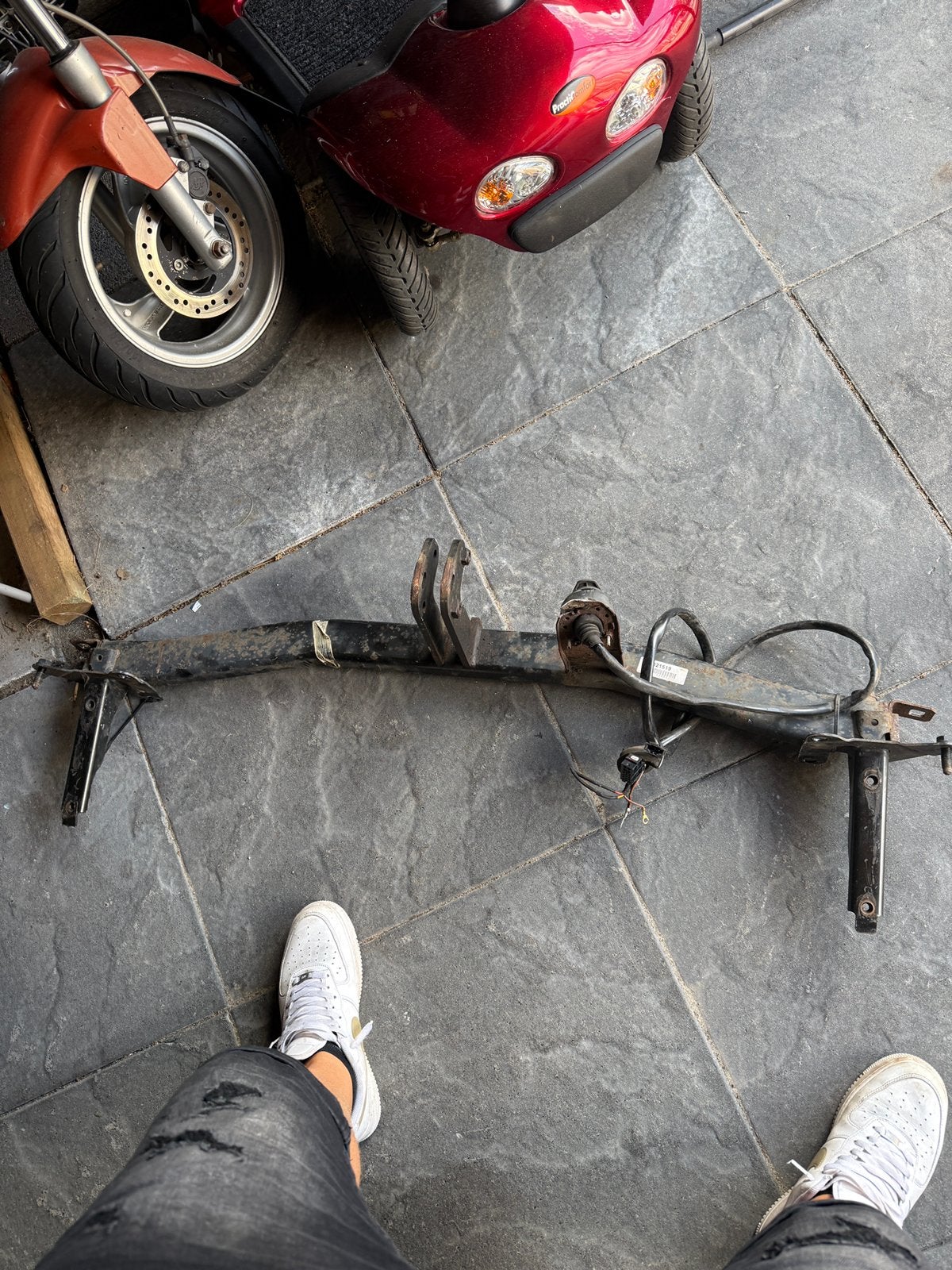 Trekhaak volkswagen caddy, Fietsen en Brommers, Ophalen, Zo goed als nieuw, Overige merken