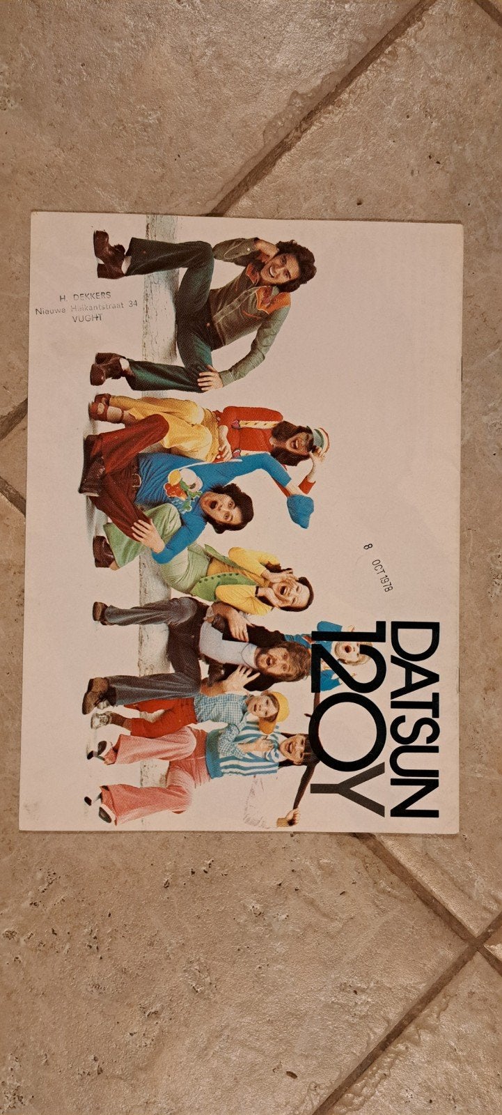 datsun 120Y brochure ca 1976, Ophalen of Verzenden, Zo goed als nieuw, Overige merken
