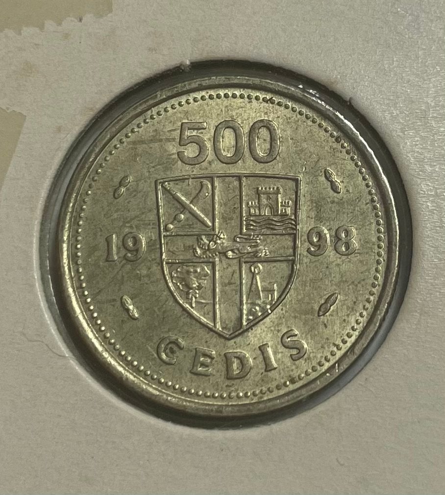 500 cedis Ghana 1998, Ophalen of Verzenden, Overige landen