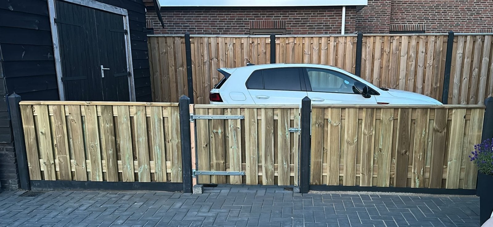 Hout betonSchutting, Ophalen, 1 tot 2 meter, Zo goed als nieuw, 3 tot 6 meter