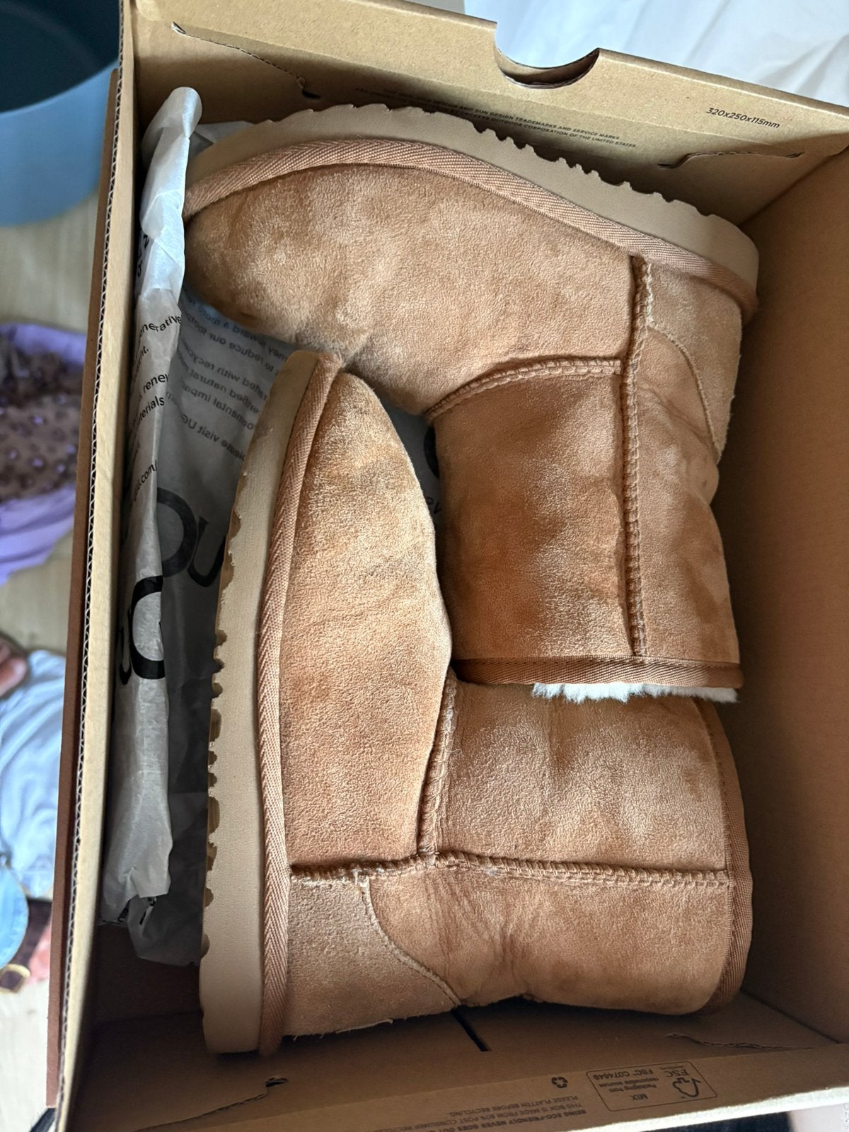 Ugg chestnut/ cognac kleurig mt 32,5, Ophalen of Verzenden, Zo goed als nieuw, Jongen of Meisje, Laarzen