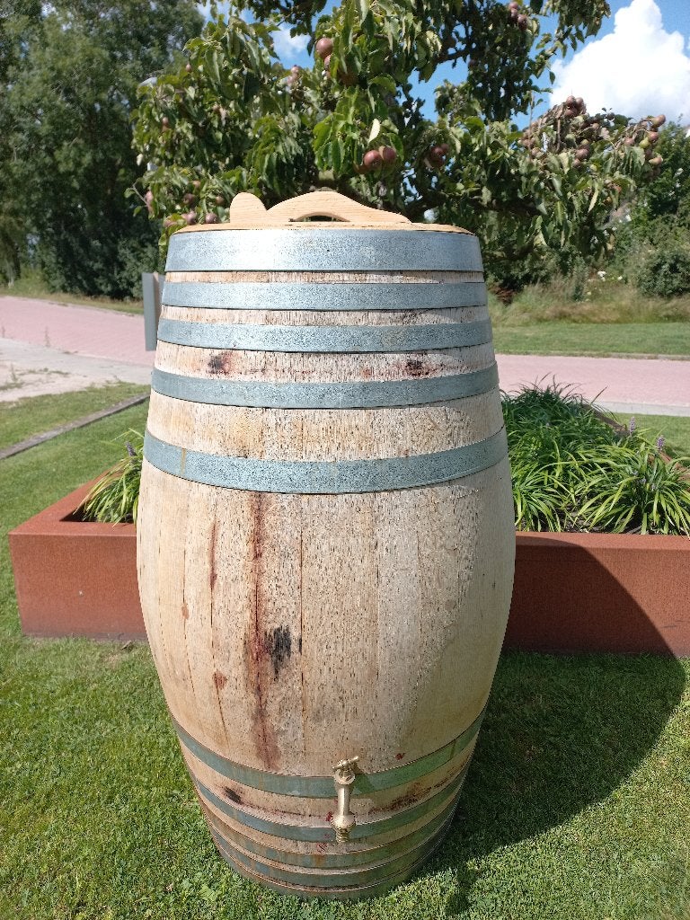 Regenton Sigaarmodel Eikenhouten Wijnvat 275 liter, 150 liter of meer, Ophalen, Nieuw, Hout