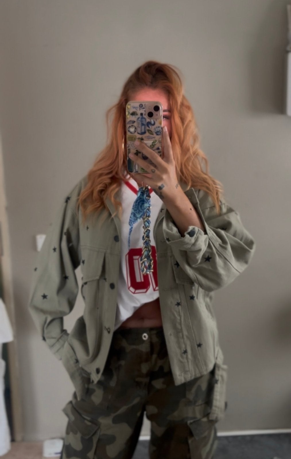 Spijkerjas sterren denim jacket, Verzenden, Zo goed als nieuw, Blauw