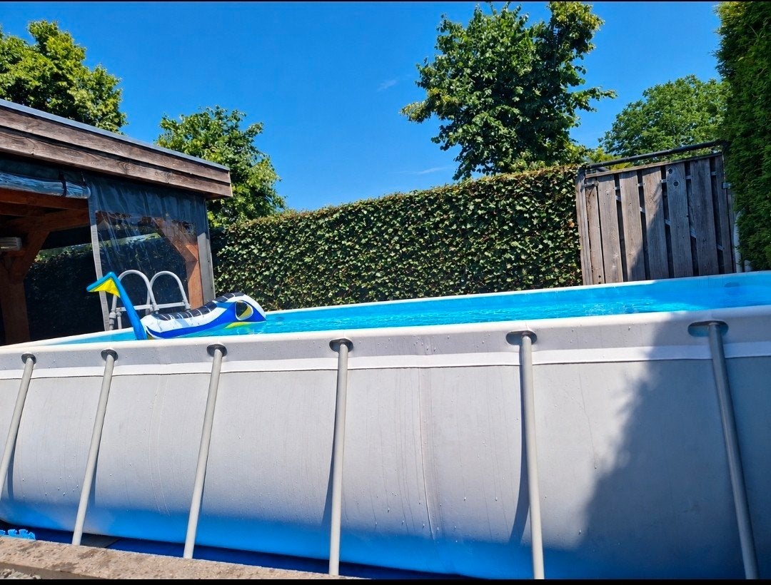 bestway power steel zwembad 200x400 incl zandfilter pomp, Ophalen, 200 tot 300 cm, 80 tot 120 cm, Rechthoekig