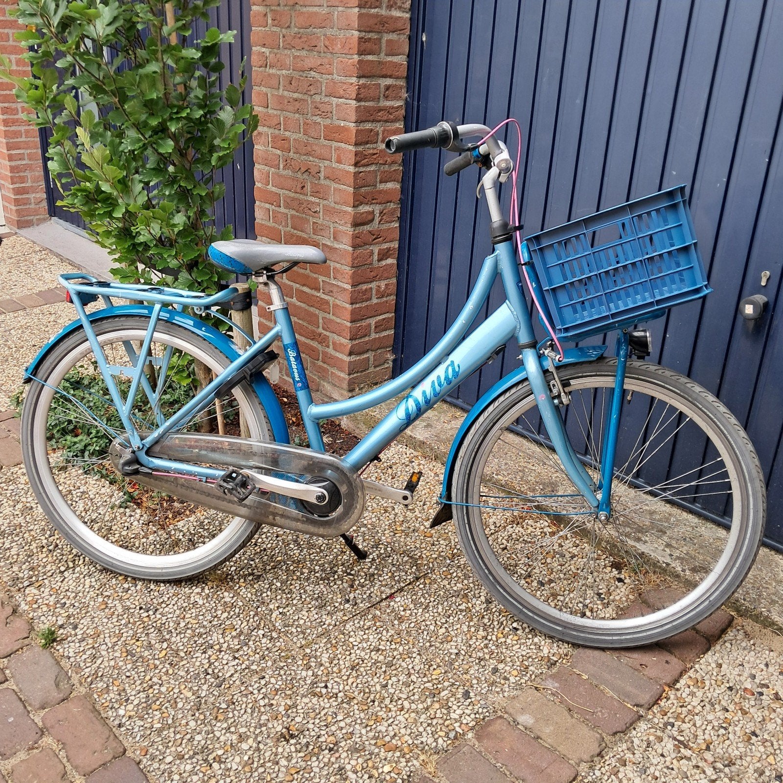 Batavus Diva 26 inch meisjesfiets met mandje, Gebruikt, Versnellingen, Batavus, Ophalen