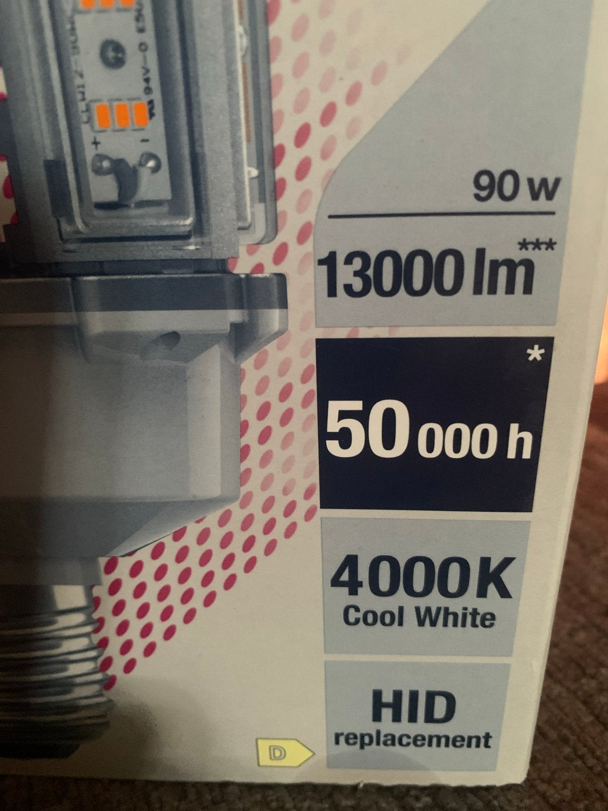OSRAM LED E40 Lamp 90W 13000lm 4000K Cool White, Metaal, Wit, Osram, Nieuw