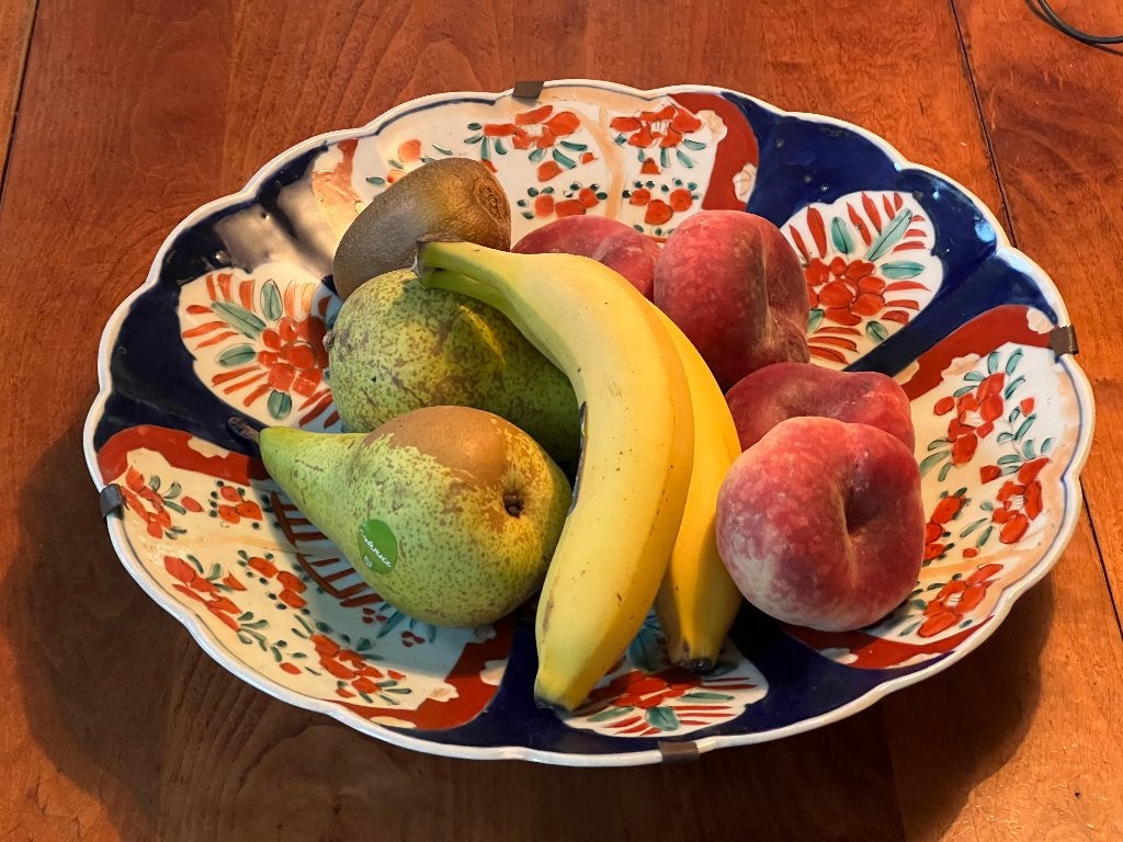IMARI BORD, OOK LEUK ALS FRUITSCHAAL- DIAMETER 33 CM, Verzenden