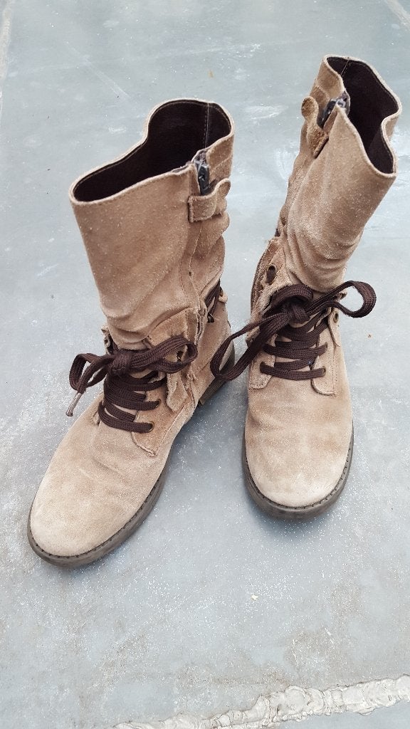 Redzz kinderschoen / veterboot/ lage laars suede mt 33 IGST, Gebruikt, Meisje, Ophalen of Verzenden, Laarzen