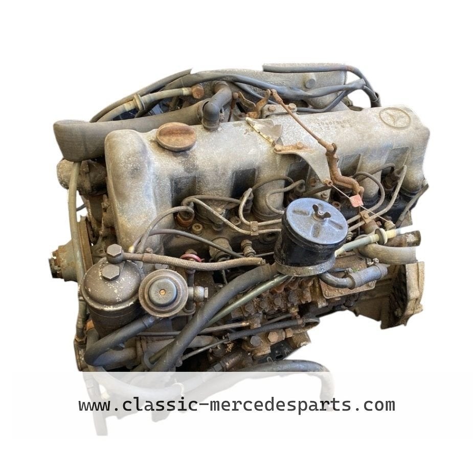 240D 3.0 (OM617.910) Motorblok Mercedes w114 w115 met brands, Gebruikt, -, Ophalen of Verzenden, -