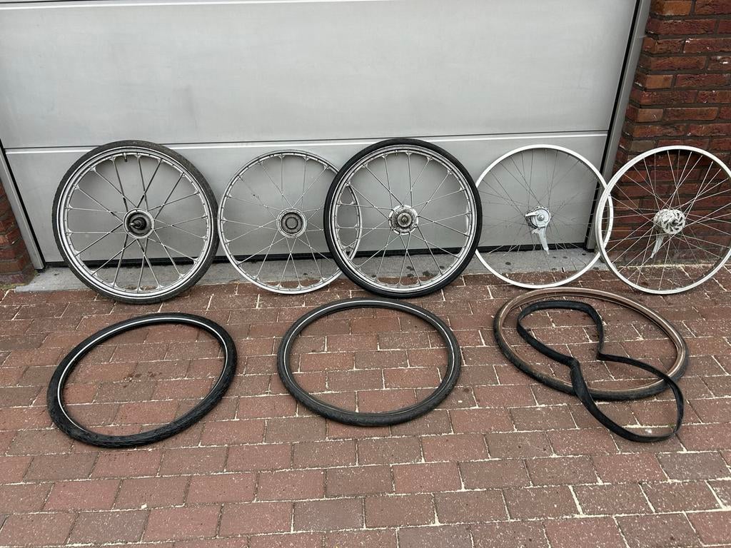 Spartamet velgen, Fietsen en Brommers, Fietsonderdelen, Gebruikt, Wiel, Aluminium, Oldtimerfiets, Ophalen