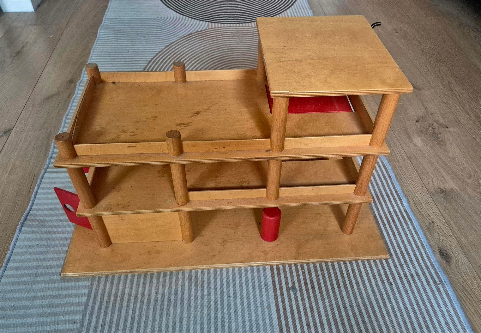 Houten autogarage met lift - Uren speelplezier!, Ophalen, Gebruikt, Overige typen