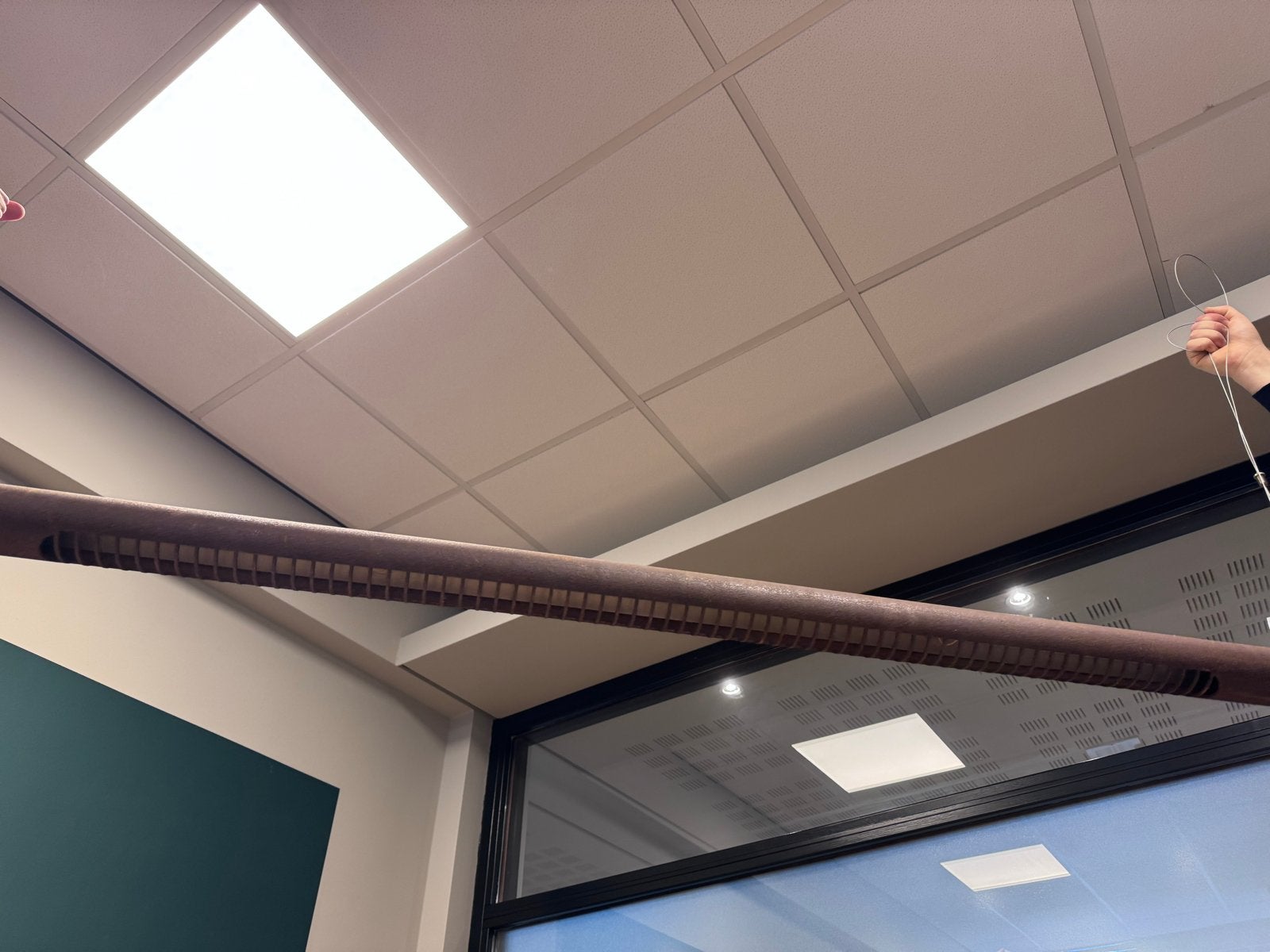Unieke buisvormige LED-lamp - Industriële stijl, Ophalen, Gebruikt, Metaal, Overige fittingen