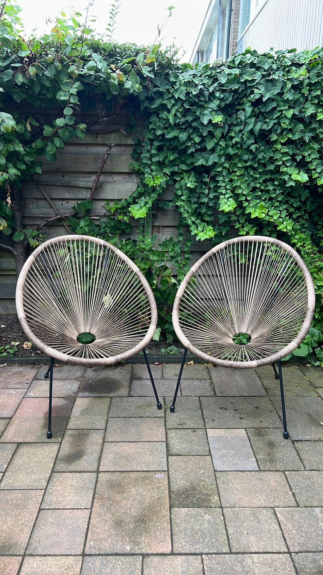 Tuinstoeltjes 2 stuks samen voor €40,-, Ophalen, Zo goed als nieuw, Aluminium