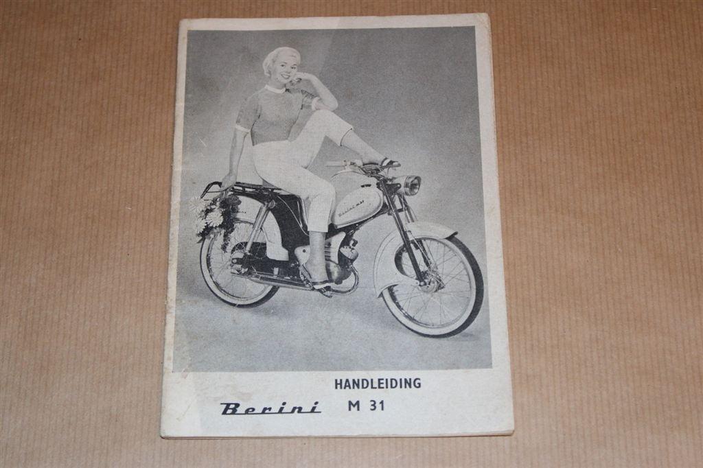 Handleiding Berini M31 -- Circa 1958 !!, Motoren, Handleidingen en Instructieboekjes, Overige merken, Ophalen of Verzenden