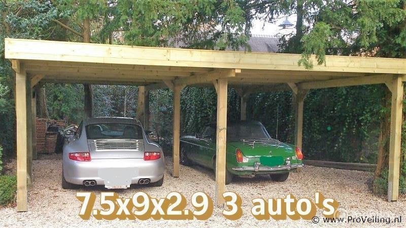 Online Veiling: Carport 3 auto's - 750x900x290cm, Nieuw