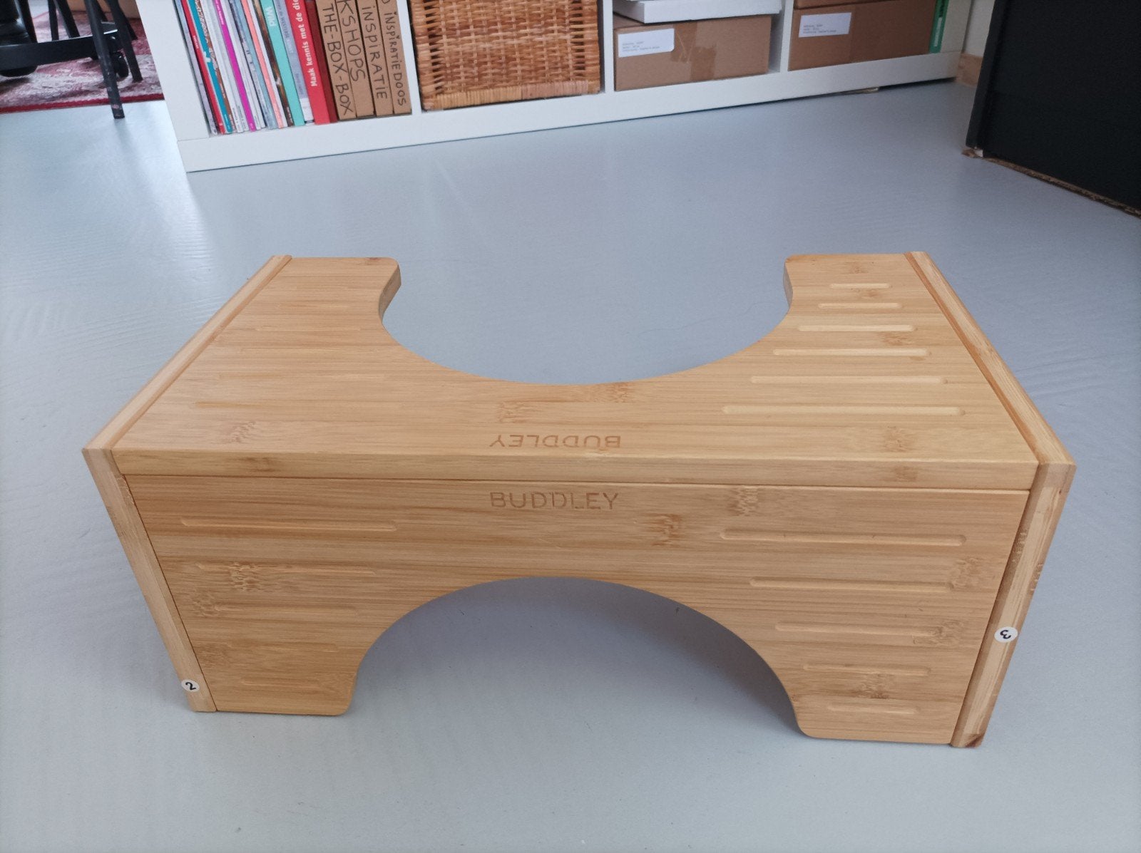 Bamboe Squatty Potty / Toiletkrukje - BUDDLEY, Ophalen, Zo goed als nieuw, Hout