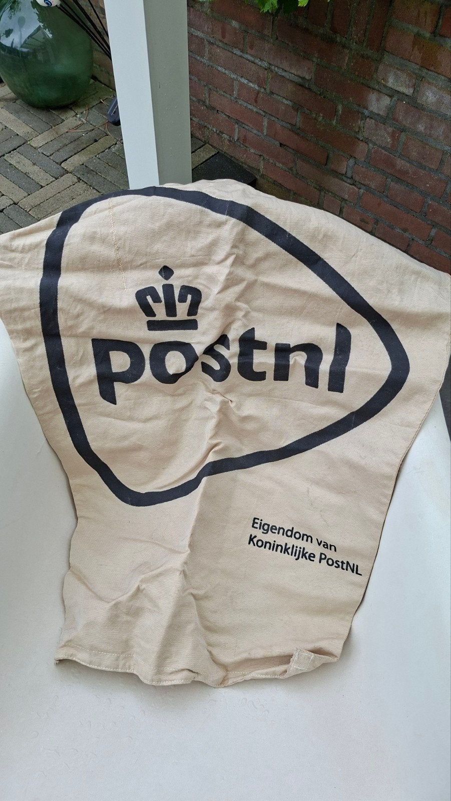 Oude PTT Postzak / PostNL Zak - Ideaal als waszak, Ophalen of Verzenden, Gebruikt