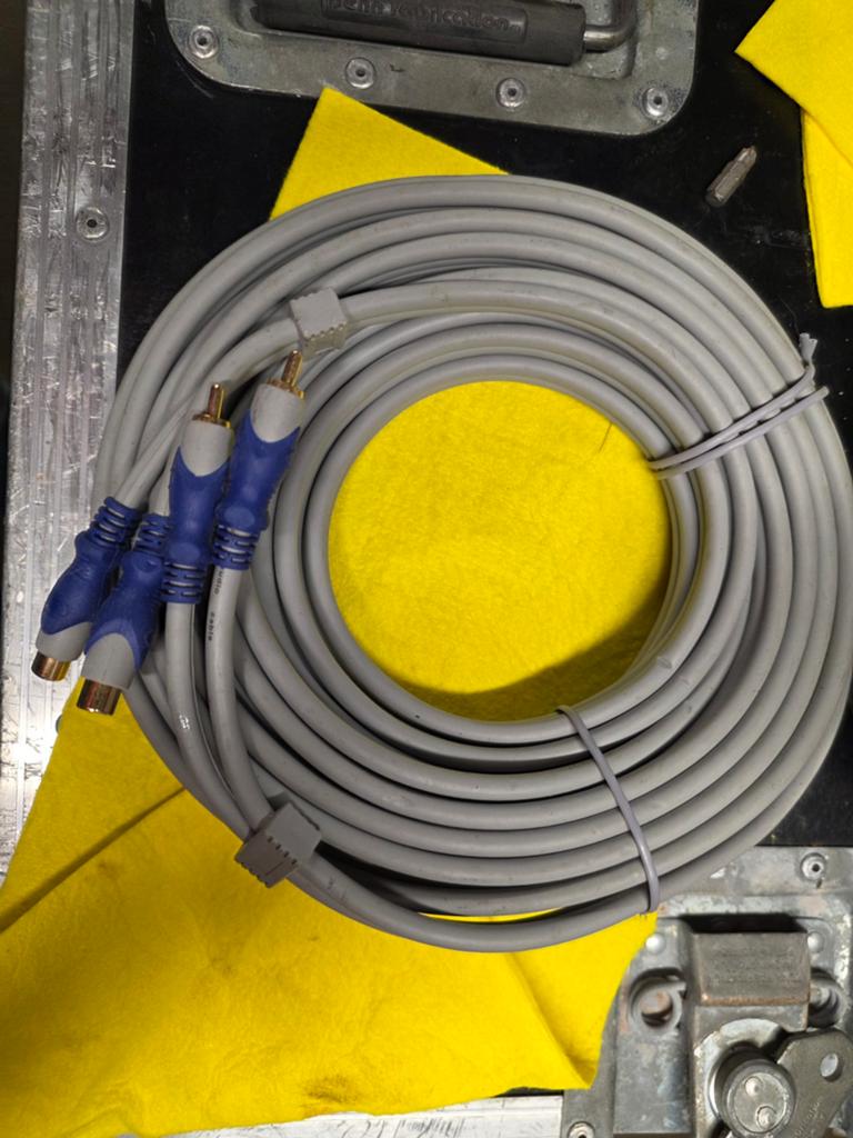 10 meter 3x Tulp naar Tulp kabel, Ophalen of Verzenden, Gebruikt, 10 meter of meer, Interlink-kabel