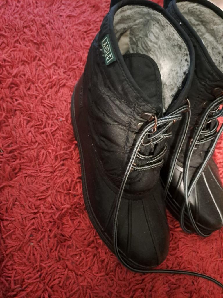 Aigle Snowboots Maat 41 - Zwart, Warm en Comfortabel, Zwart, Snowboots, Ophalen of Verzenden, Gedragen