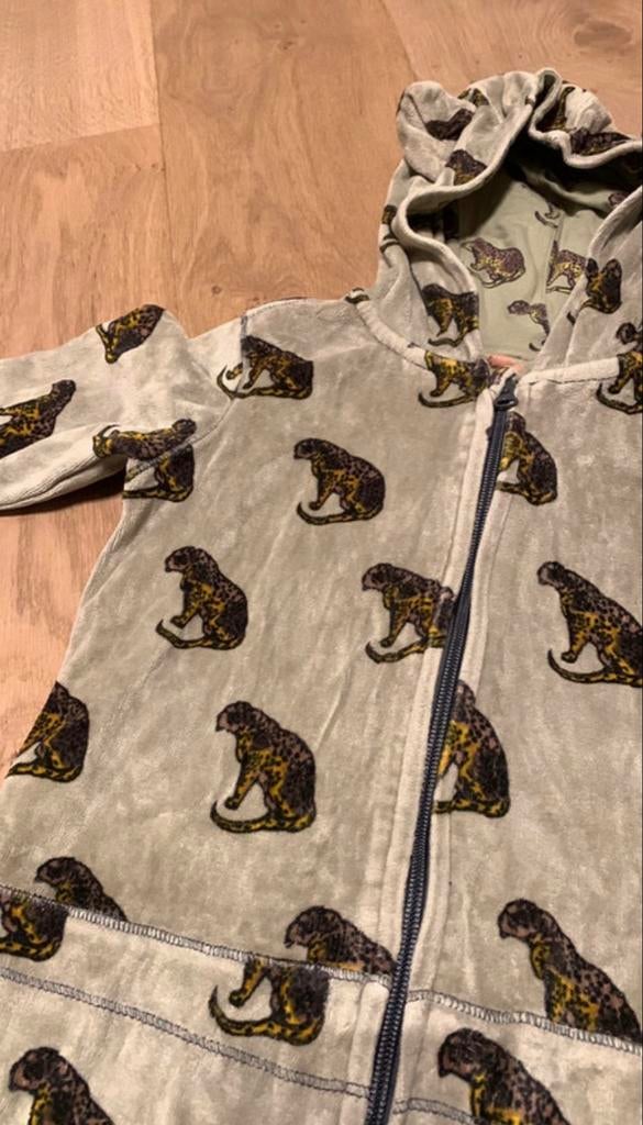 Zachte onesie jumpsuit Claeson"s cheetha maat 116, Ophalen of Verzenden, Gebruikt, Maat 116