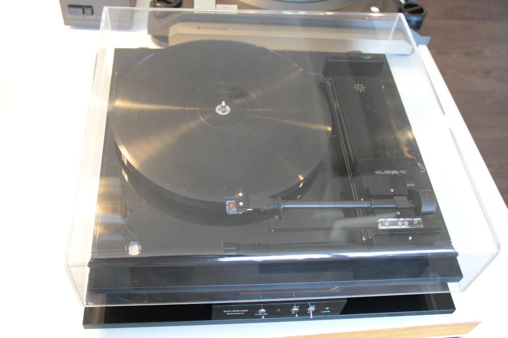 Goldmund Studietto Draaitafel + Audio Note IQ 2 Element, Gebruikt, Mail, Post, Platenspeler