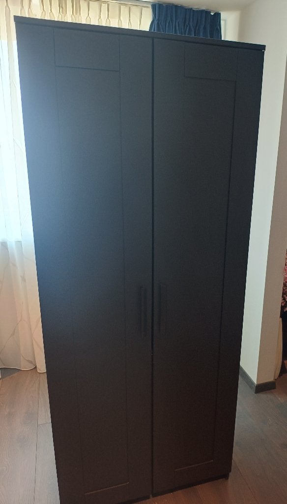 Zwarte kledingkast [IKEA Pax], Ophalen, Met deur(en), Gebruikt, 50 tot 100 cm