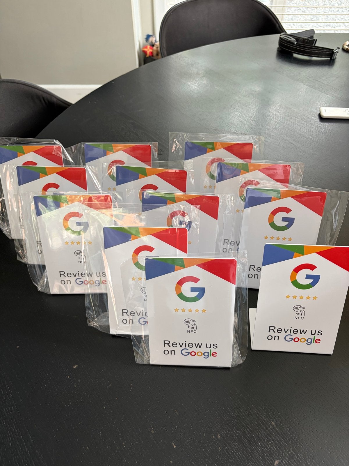 Google Review Kaarten met NFC (Wit rechtopstaand), Ophalen of Verzenden, Nieuw, Mobiele scanner, Android