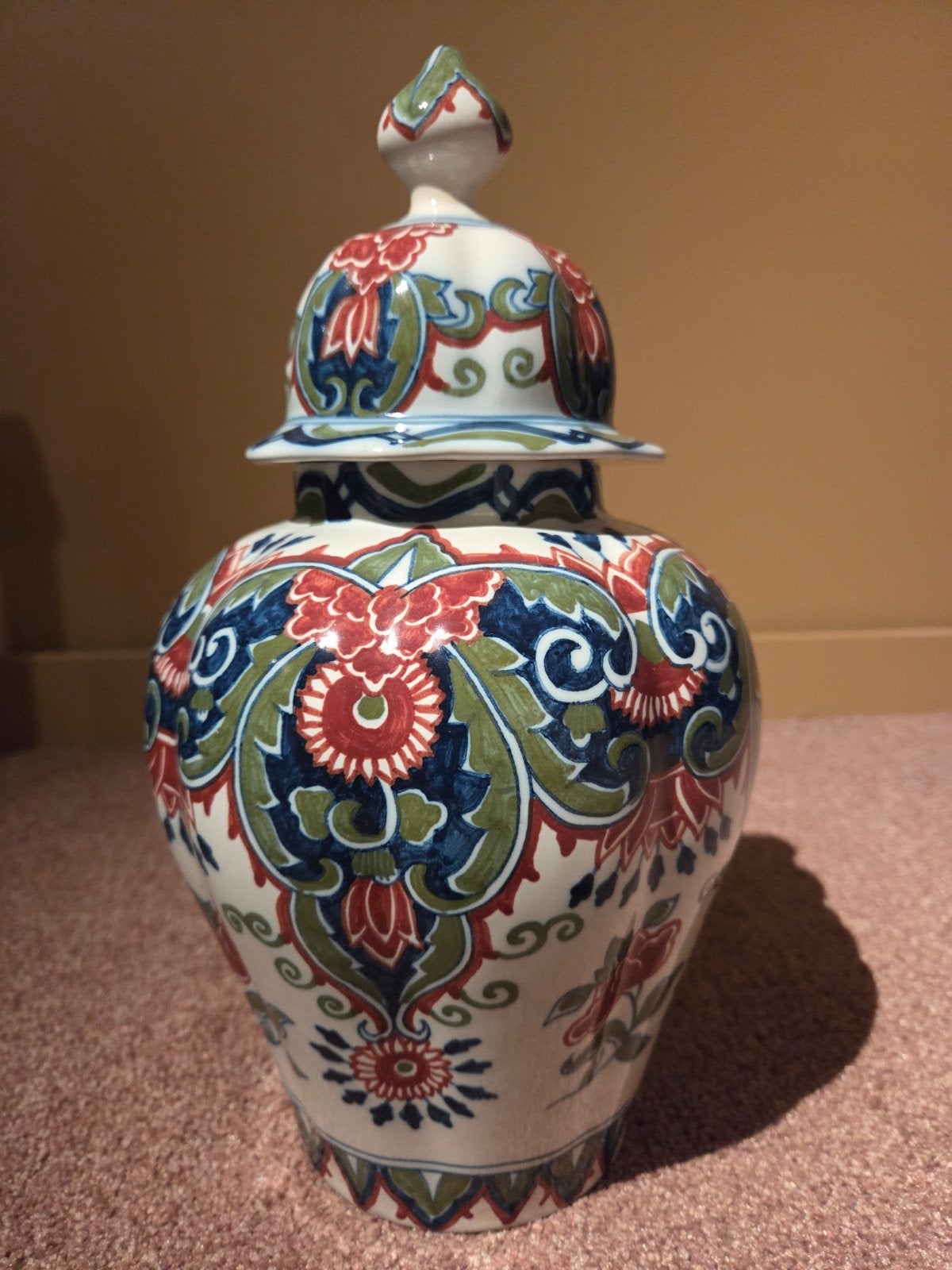 prachtige Makkumer pot met deksel, Antiek en Kunst, Antiek | Vazen, Ophalen of Verzenden