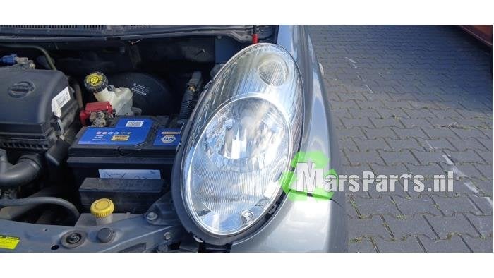 Koplamp links van een Nissan Micra, Gebruikt, -, -, Ophalen of Verzenden