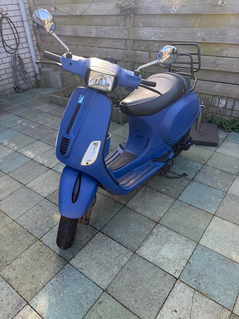 Vespa S snorscooter - Blauw, Fietsen en Brommers, Snorfietsen en Snorscooters, Ophalen, Gebruikt, Benzine, Vespa