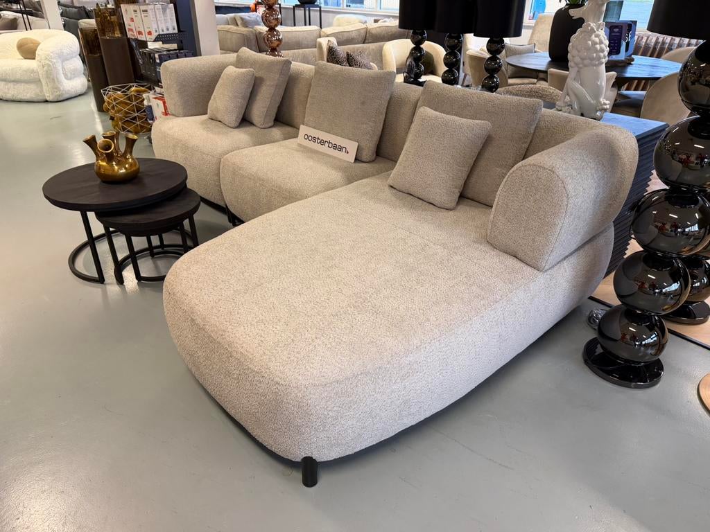 Luxe Velvet Teddy Loungebank Monet 310x180cm NIEUW - Uniek, Venus 31 8448CE Heerenveen, Hoekbank, Ophalen of Verzenden, Eric kuster