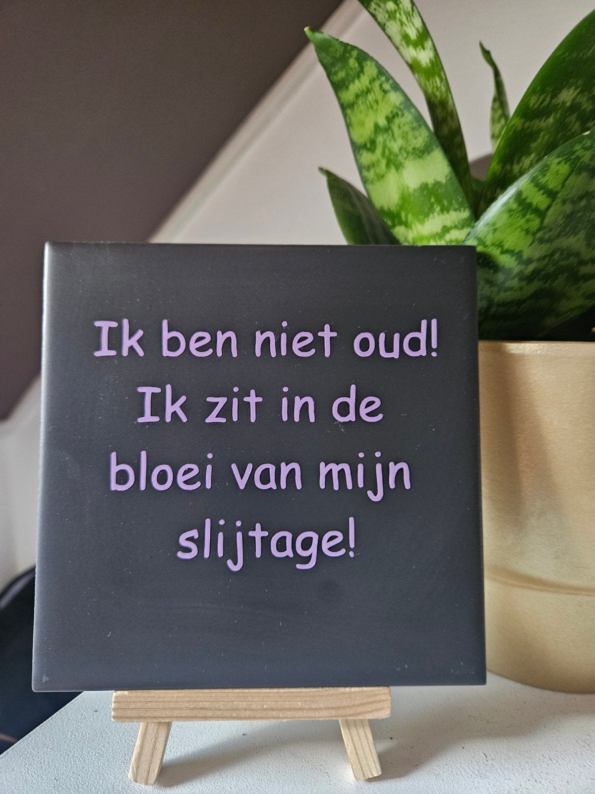 leuk tegeltje met tekst, Ophalen of Verzenden