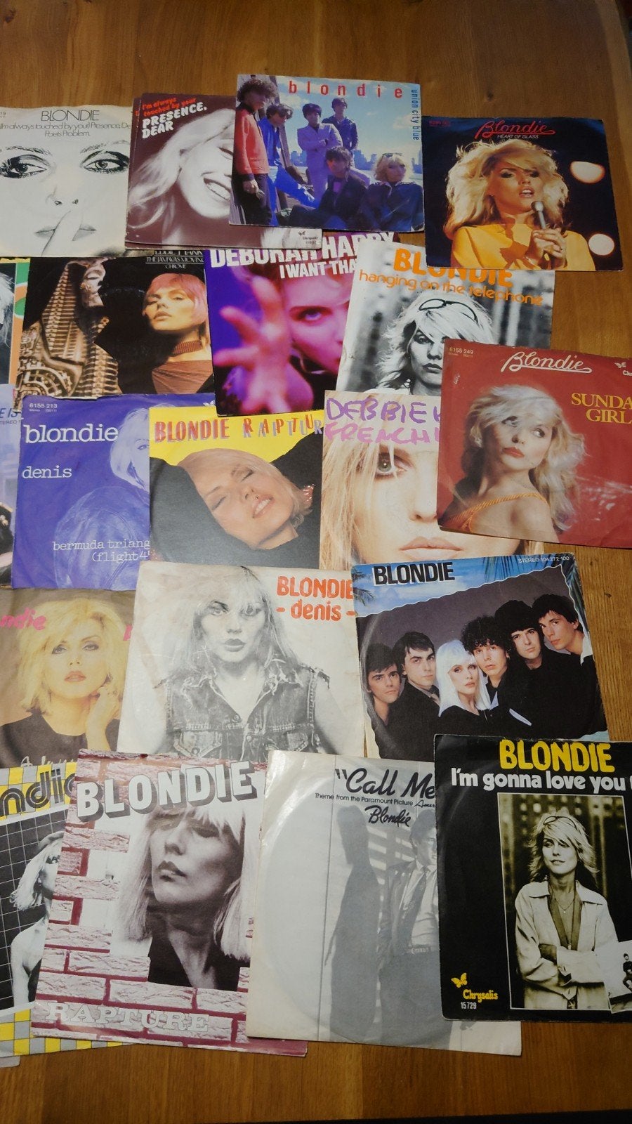 Blondie - 28 singles vinyl collectie, Cd's en Dvd's, Gebruikt, 7 inch, Pop, EP