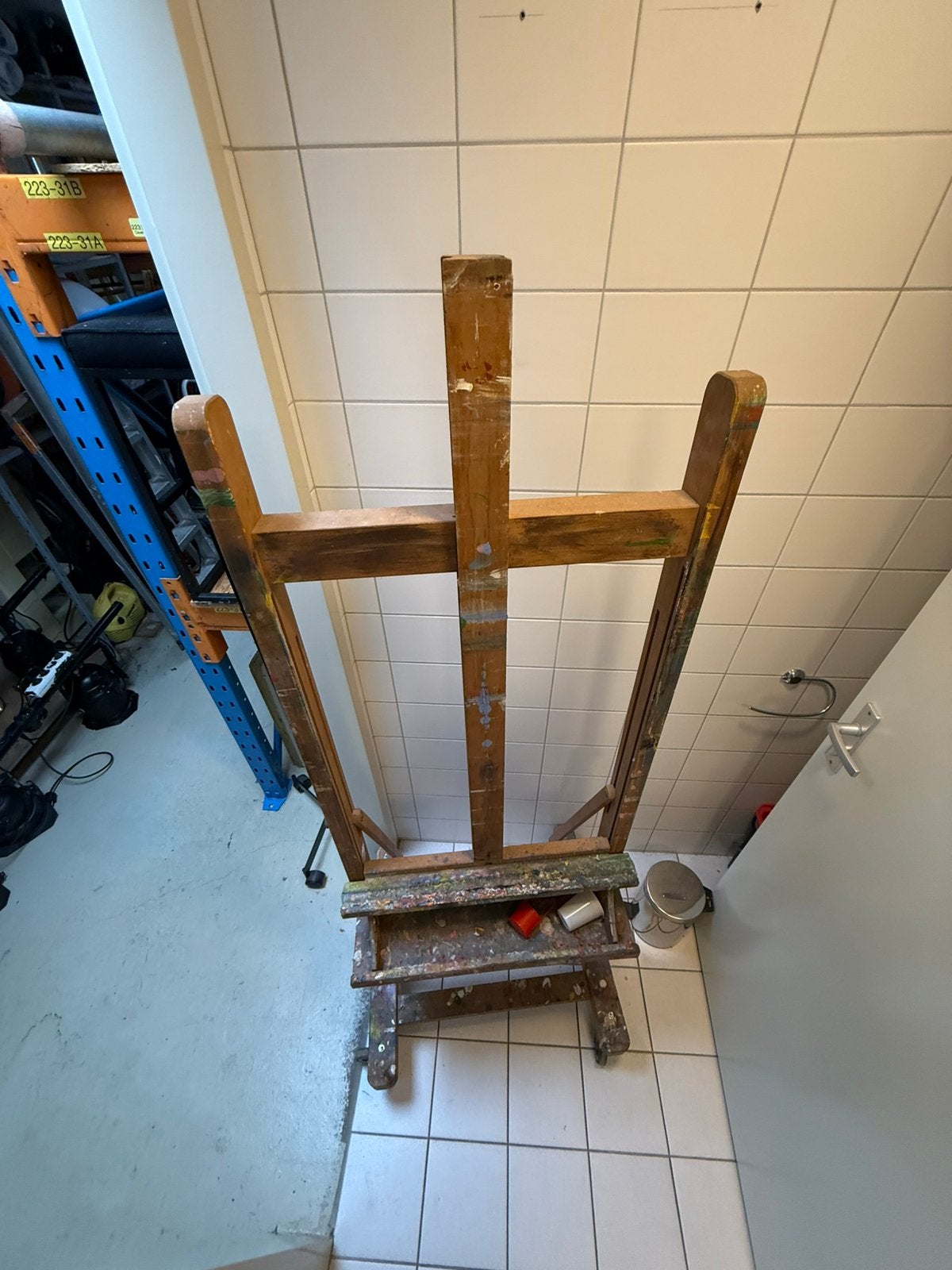 Schildersezel beukenhout, Hobby en Vrije tijd, Ophalen, Zo goed als nieuw, Ezel