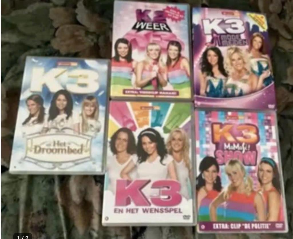 5 dvd ‘s van K3, Alle leeftijden, Ophalen of Verzenden, Zo goed als nieuw